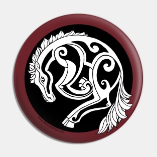 White Horse Celtic style Pin