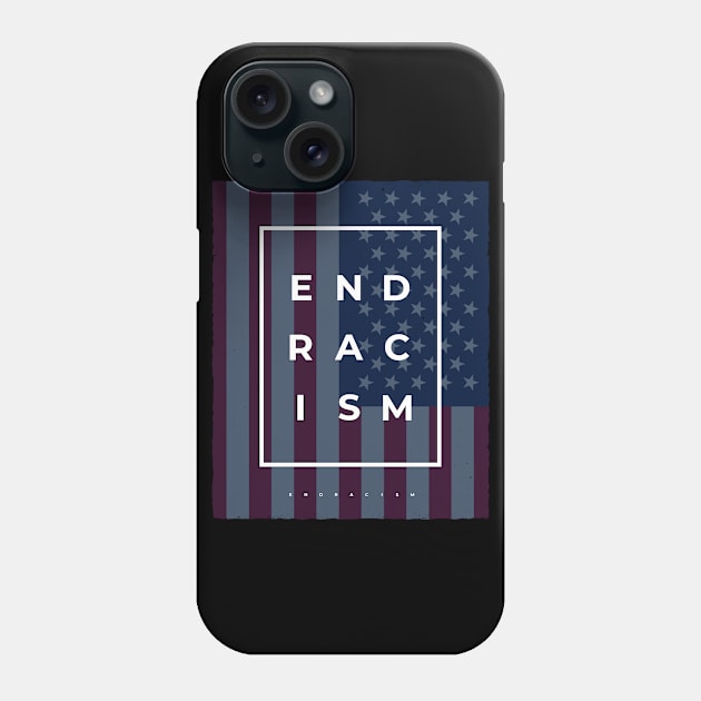 End Racism Phone Case by Sahdtastic