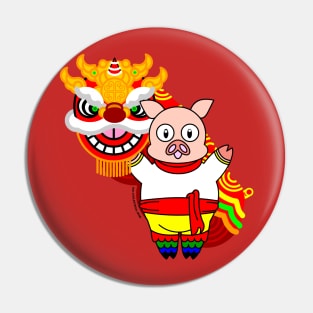 Happy Chinese New Year! The Lion and The Pig Pin