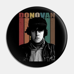 Psychedelic Folk Rocker Donovans Musical Journey Tee Pin