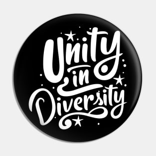 Unity in Diversity - Diverse Colours Pin