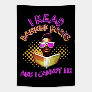 I Read Banned Books and I Cannot Lie Neon Tapestry