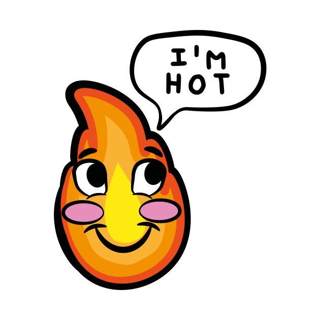 I'm hot blushing cartoon cute fire rosy cheeks by Captain-Jackson