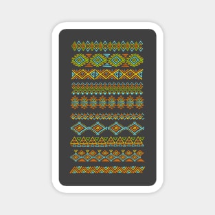 Set of geometric seamless patterns Magnet