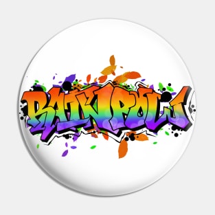 The Vibrant Beauty of Rainbow: Celebrating and Supporting the LGBT Community - Rainbow Graffiti Pin