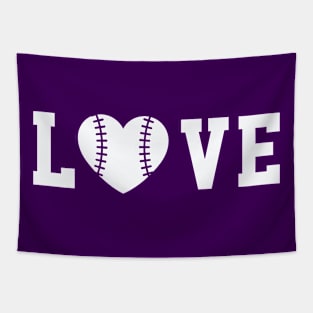 Baseball Love Tapestry