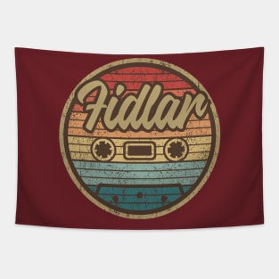 Fidlar Retro Cassette Circle Tapestry