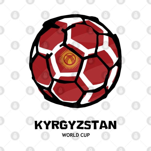 Kyrgyzstan Football Country Flag by KewaleeTee