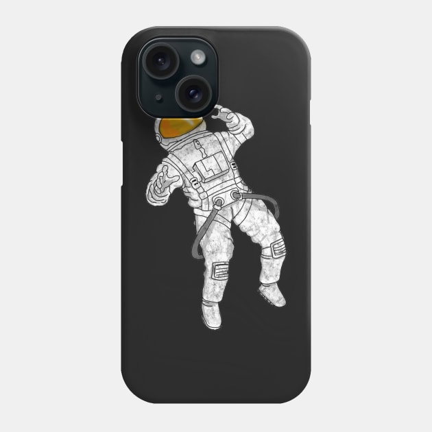 Astronaught Floating in Space Phone Case by DesignsBySaxton