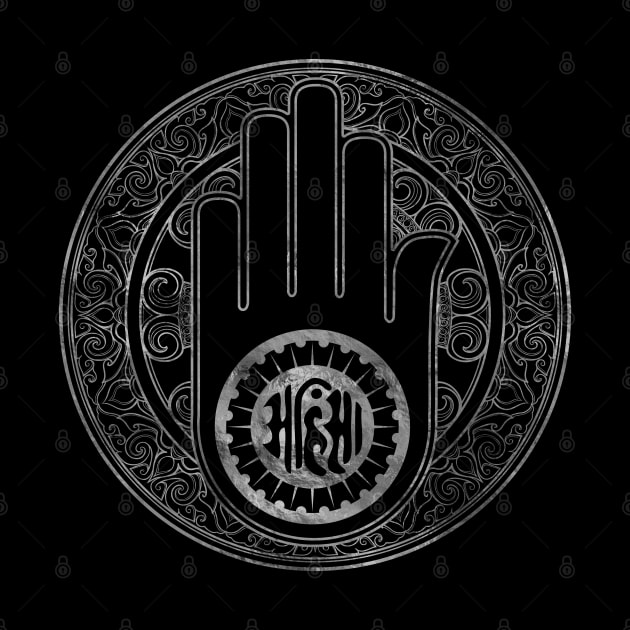 Jain Hand -symbol of Jainism by Nartissima