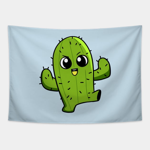 Cactus Kick Tapestry by WildSloths