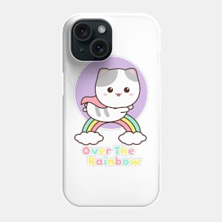 LOVE CAT OVER THE RAINBOW Phone Case