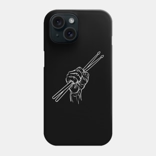 Drumsticks, drummer, musician, Phone Case