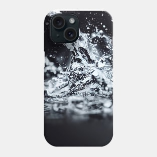 Splashing water abstract design Phone Case