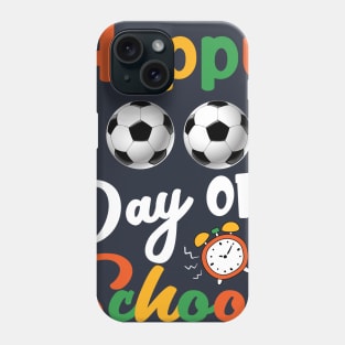 Happy 100th Day of School Football Teachers & Boys Gift Phone Case