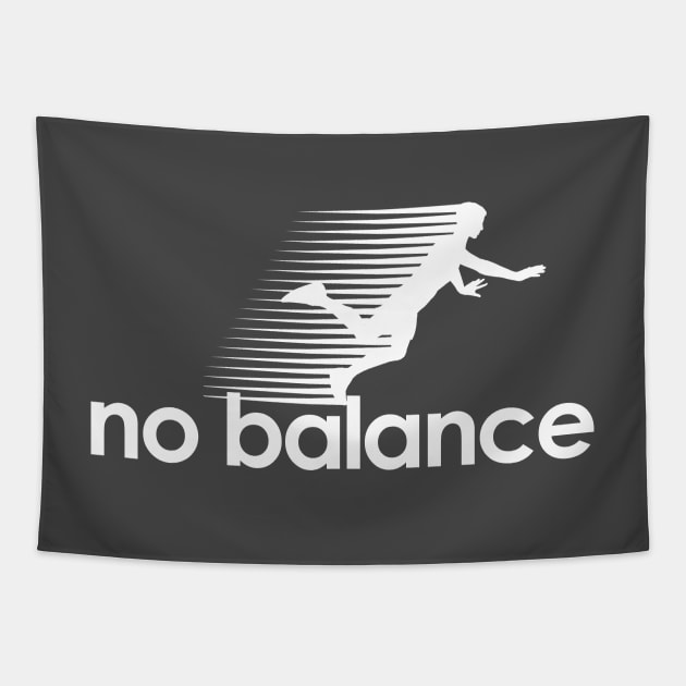 No Balance white logo Tapestry by theshirts