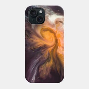 Nebula acrylic painting Phone Case