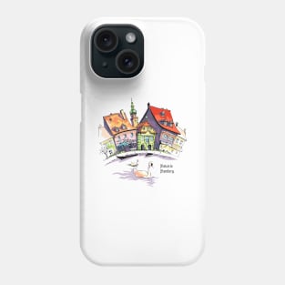 Vector sketch of Little Venice in Bamberg Phone Case