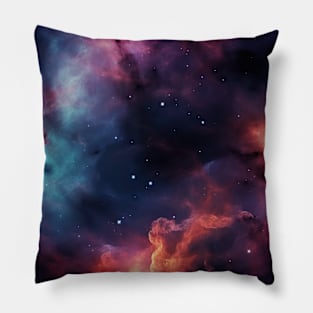 Stellar Odyssey: Cosmic Nebula Embrace Pillow