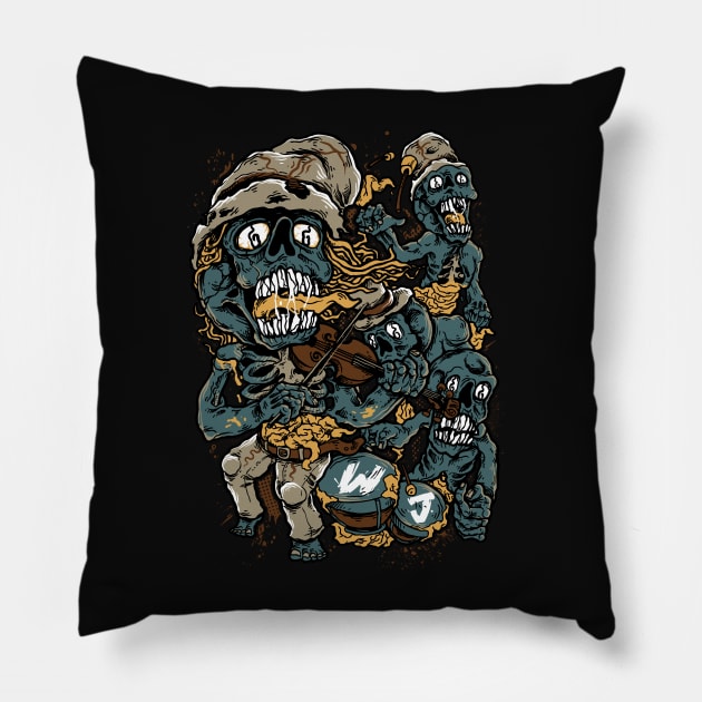 Zombies Pillow by RoyalFantastic