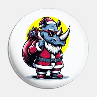 Retro Rhino Revelry: 2024 New Year's Blast Pin