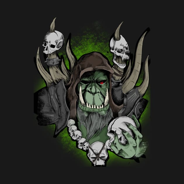 Orc Warlock Guldan by RatKingRatz