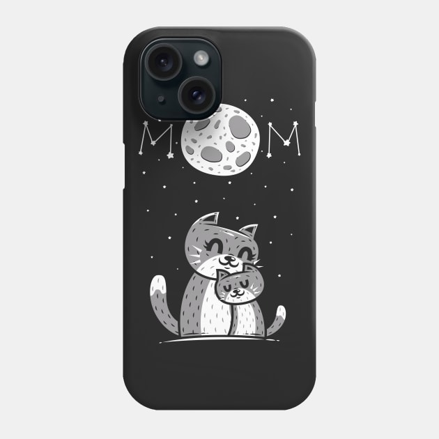 The Moon And The Mom Cat 1 Phone Case by krisren28