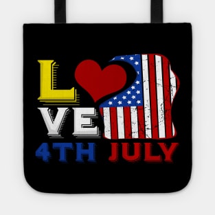 America Shirt 4th of July Patriotic T-shirt holiday Tote