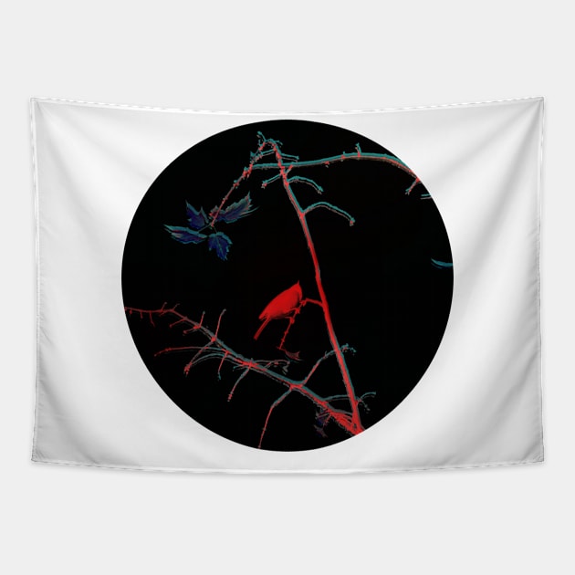 The Bird In Fall-My Memory (Version 2) Tapestry by S725