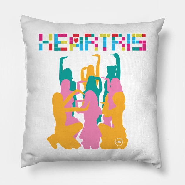 Niziu silhouette design in the heartris era Pillow by MBSdesing 