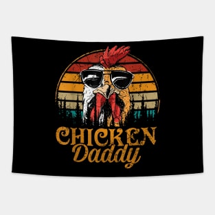 Chicken Daddy Vintage Poultry Farmer Funny Fathers Day Mens Tapestry