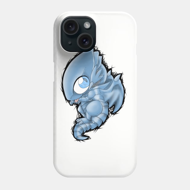 Blue-eyes Chibi Dragon Phone Case by Kuroryushin