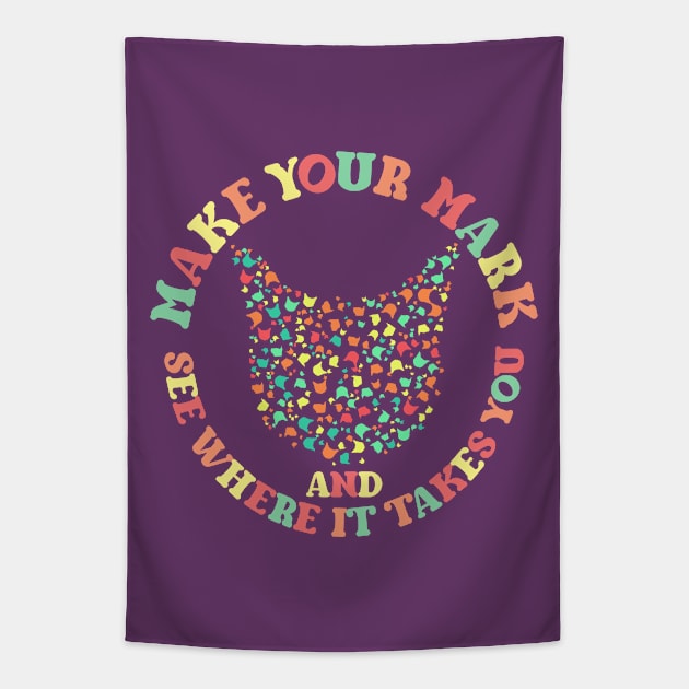 Dot Day Cat Lover Tapestry by alcoshirts