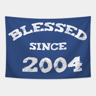 Blessed Since 2004 Cool Blessed Christian Birthday Tapestry