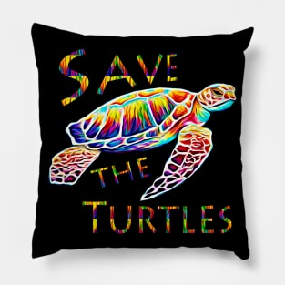 Save The Turtles Pillow