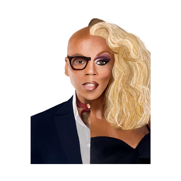 Rupaul Illustration by AngelaGutierrezGraphicDesign