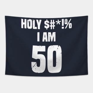 Funny 50th Birthday Apparel Tapestry