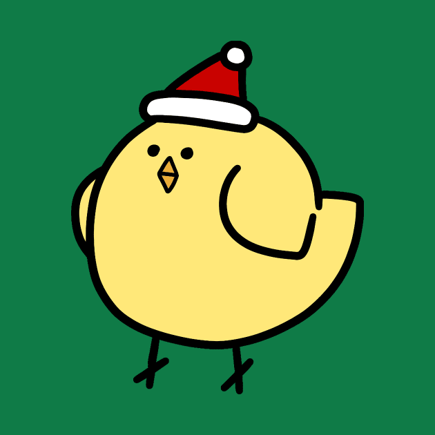 Fat Santa Hat Bird by saradaboru