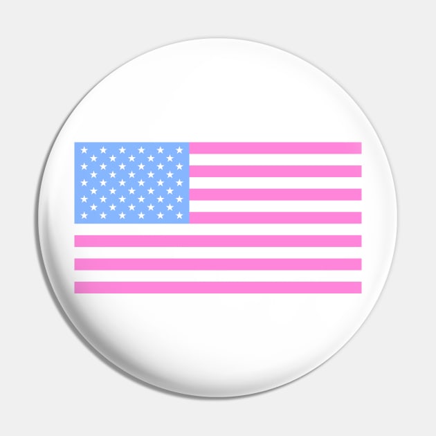 USA Flag Baby Pink Pin by lukassfr