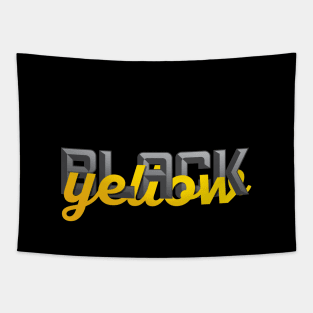 Black and Yellow Pittsburgh Fan Tapestry