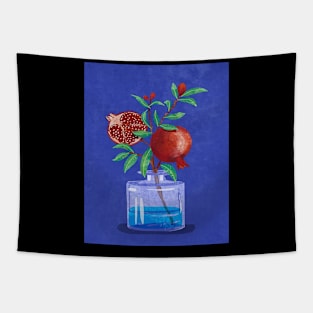 Pomegranate Branch In Vase Tapestry