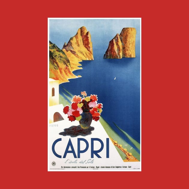 Capri vintage travel ad by ezioman