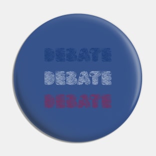 Debate Waves Pin