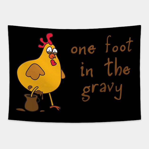 Chicken Gravy Tapestry by serialmonkeykiller