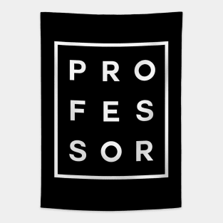 Professor Boxed (White) Tapestry