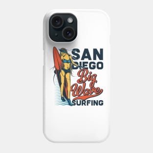 San diego big wave surfing Phone Case