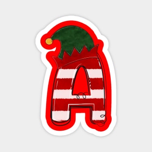 Letter A (Christmas Alphabet) Magnet