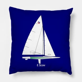 E Scow Sailboat Pillow