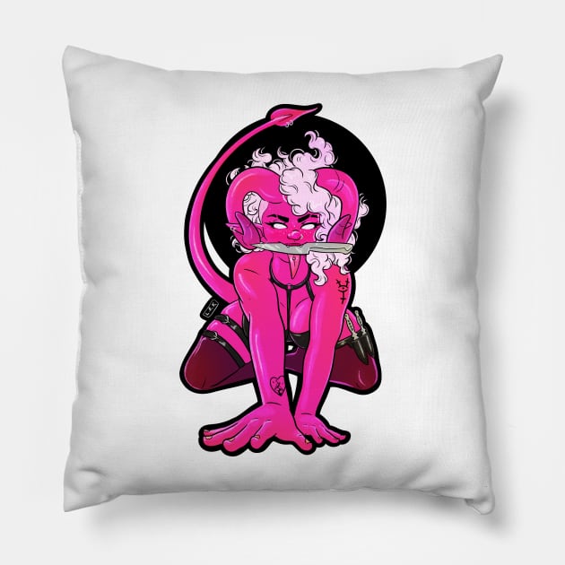 Tiefling Rogue Pillow by lrmackay