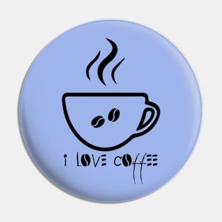 coffee cup t shirt Pin